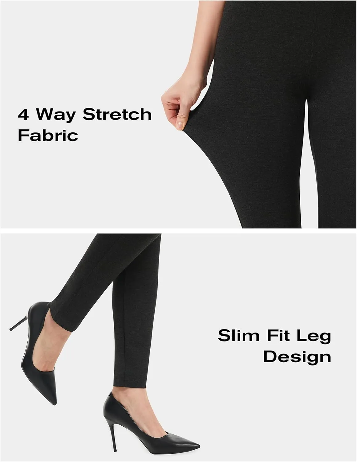 AFITNE Women's Yoga Dress Pants 2025 Spring Skinny Pull On Work Pants Stretchy Slim Fit Leg Office Casual Slacks