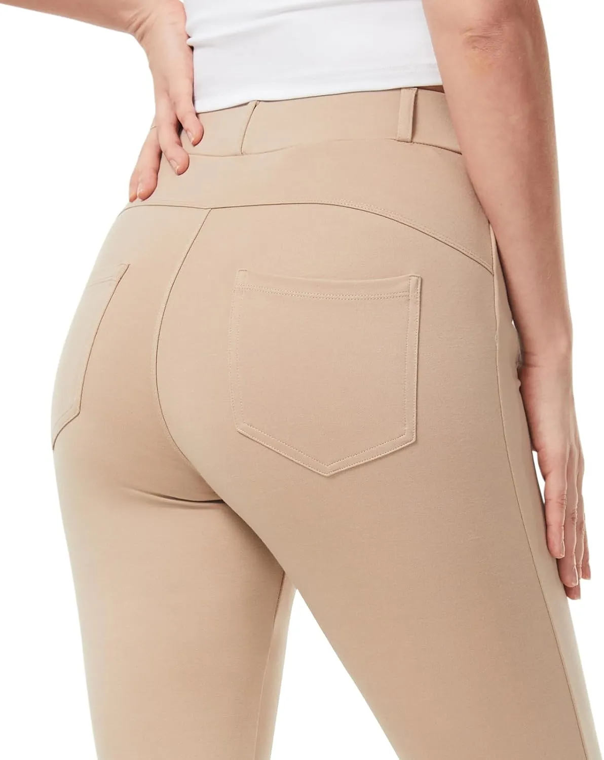 AFITNE Women's Yoga Dress Pants 2025 Spring Skinny Pull On Work Pants Stretchy Slim Fit Leg Office Casual Slacks