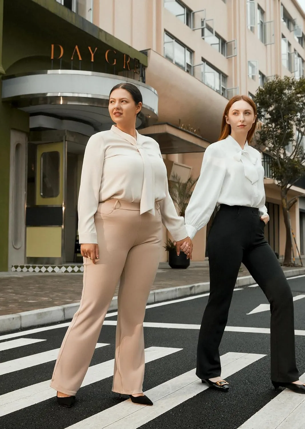 AFITNE Women's Yoga Dress Pants 2025 Spring Stretchy Work Slacks Straight Leg Business Office Casual Pants