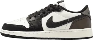 Air Jordan 1 Low OG Wolf Grey Big Kids' Shoes (CZ0858-102, Sail/Dark Mocha/Black) Size 6.5