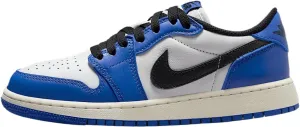 Air Jordan 1 Low OG Wolf Grey Big Kids' Shoes (CZ0858-140, White/Game Royal/Sail/Black)