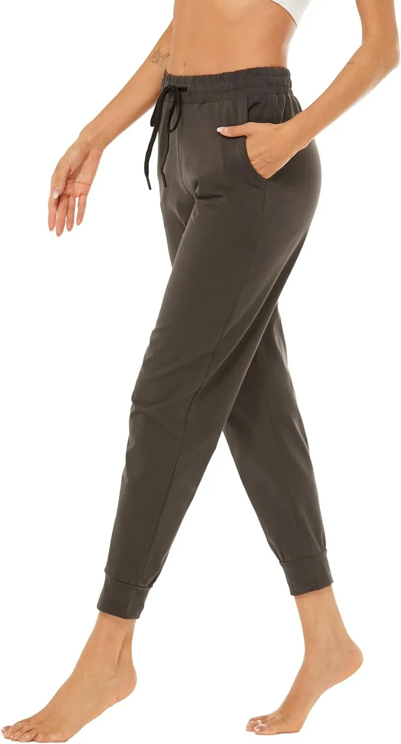 AvaCostume Women's Lightweight Cotton Sweatpants Yoga Joggers Lounge Casual Pants with Pockets