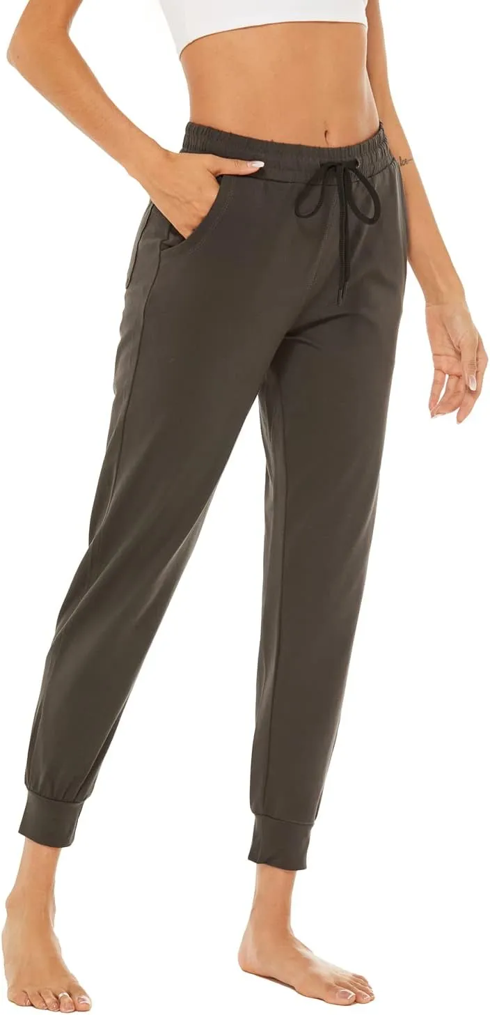 AvaCostume Women's Lightweight Cotton Sweatpants Yoga Joggers Lounge Casual Pants with Pockets