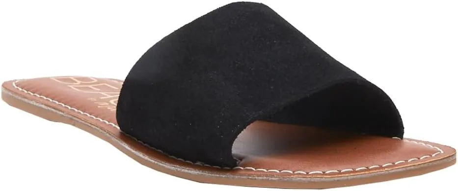 BEACH by Matisse Womens Bali Slide Flat Casual Sandals Casual - Black