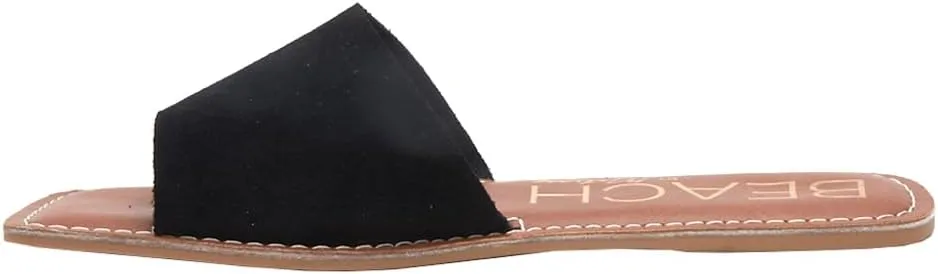 BEACH by Matisse Womens Bali Slide Flat Casual Sandals Casual - Black