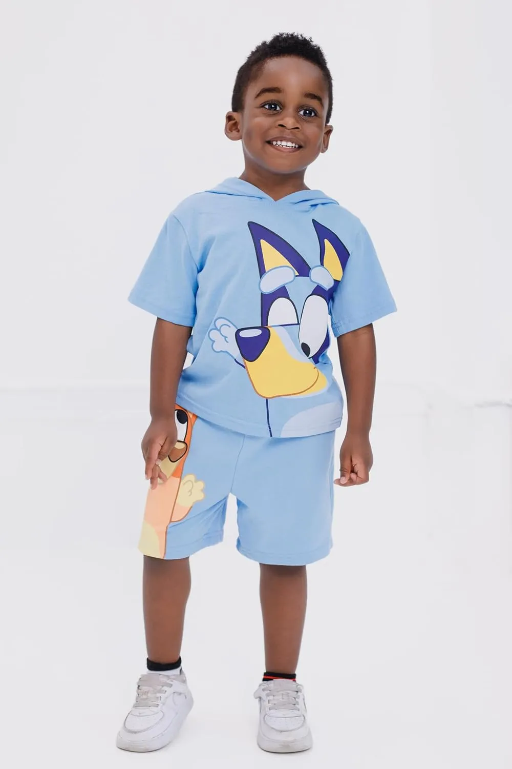 Bluey Pullover Hoodie and French Terry Shorts Toddler to Big Kid Sizes (2T - 10-12)