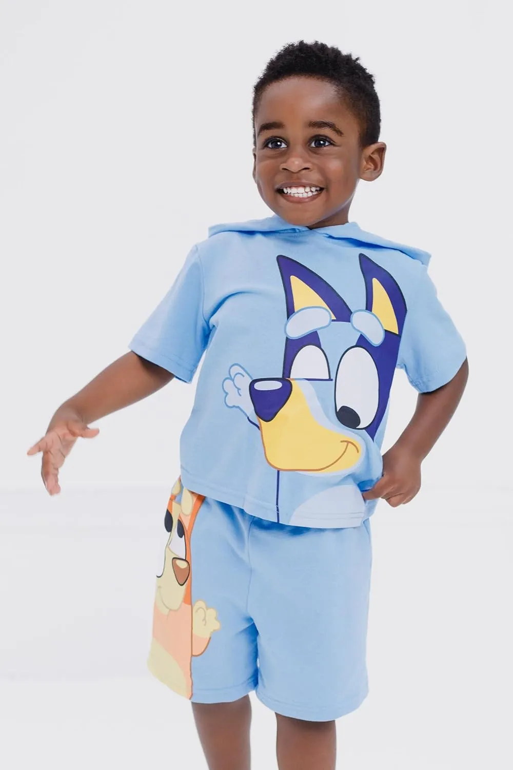 Bluey Pullover Hoodie and French Terry Shorts Toddler to Big Kid Sizes (2T - 10-12)