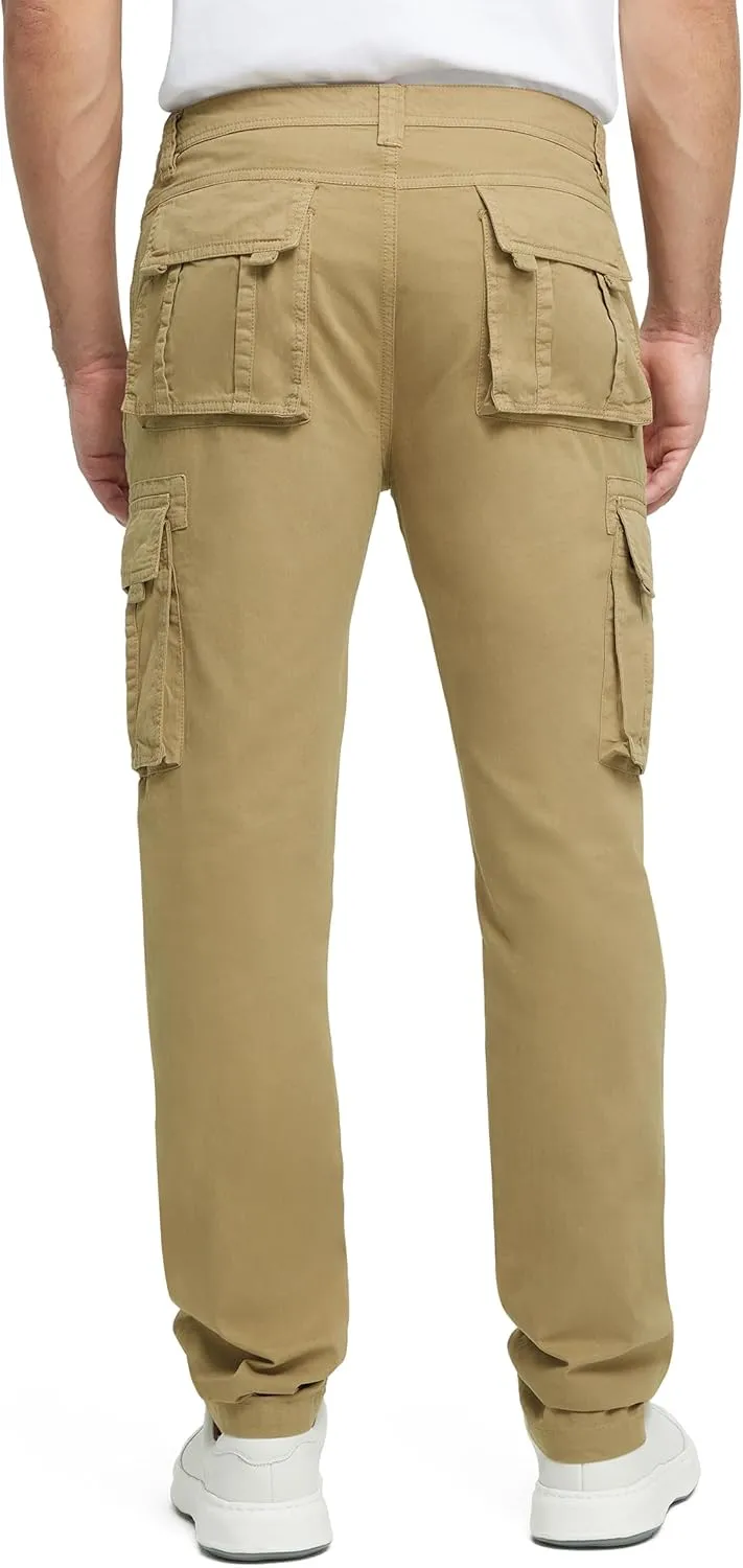 Cargo Pants for Men Cotton Fabric 6 Deep Pockets Straight-Leg Design Work Pants for Men
