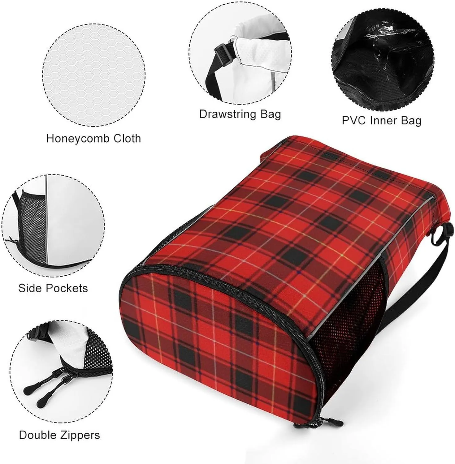Clan MacIver Tartan Sports Bundle Pocket with Dry Wet Separation Unisex