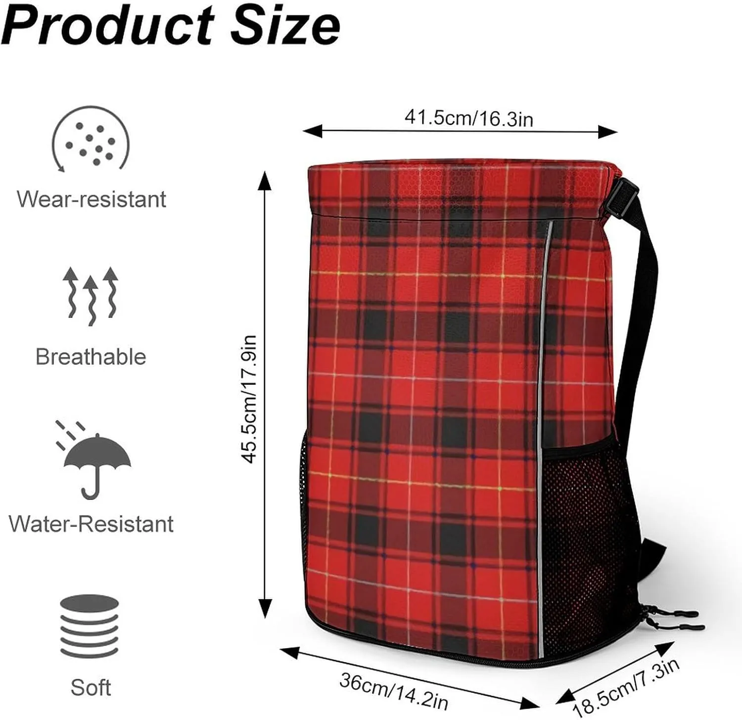 Clan MacIver Tartan Sports Bundle Pocket with Dry Wet Separation Unisex