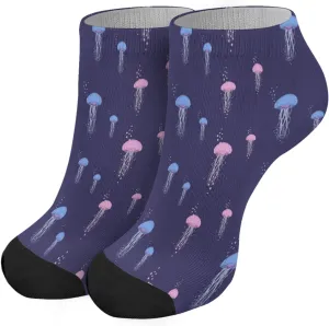 devor Athletic Socks Hidden Sock Mens No Show Sock Trendy jellyfish No Show Liner Sock for Women
