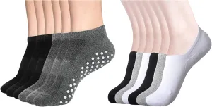 DIBAOLONG 12 packs Women's No Show Socks and Women's Yoga Socks