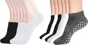 DIBAOLONG 12 packs Women's No Show Socks and Women's Yoga Socks
