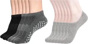 DIBAOLONG 12 packs Women's No Show Socks and Women's Yoga Socks