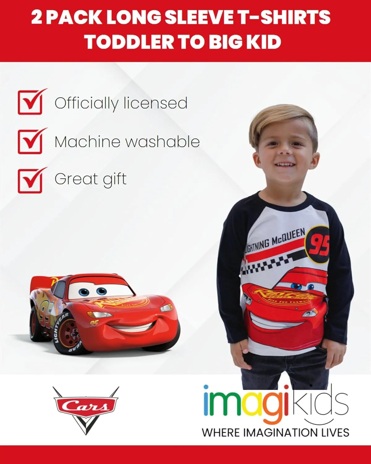 Disney Mickey Mouse 2 Pack T-Shirts Toddler to Big Kid
