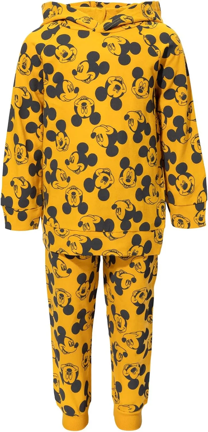 Disney Mickey Mouse Donald Duck Goofy Pluto French Terry Pullover Hoodie and Set Infant to Big Kid