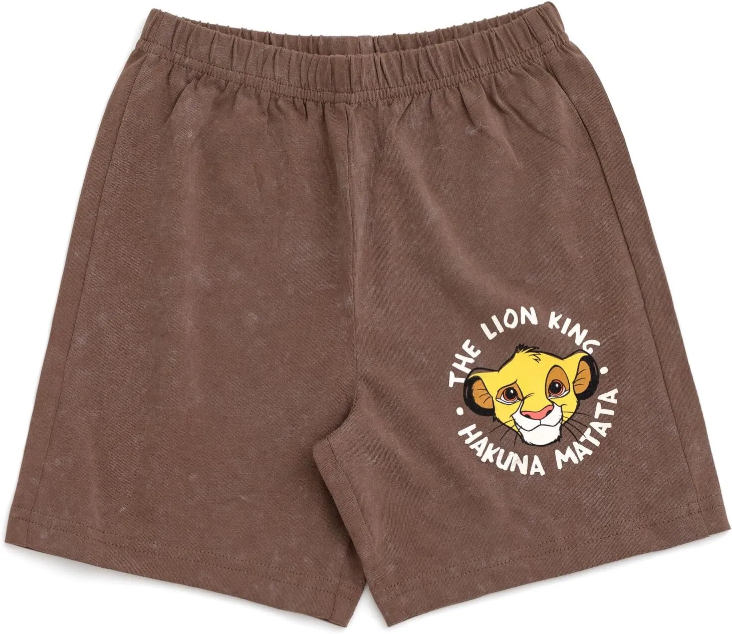 Disney Mickey Mouse Lion King Toy Story Cars French Terry T-Shirt & Shorts Set Infant to Big Kid Sizes (12 Months - 10-12)