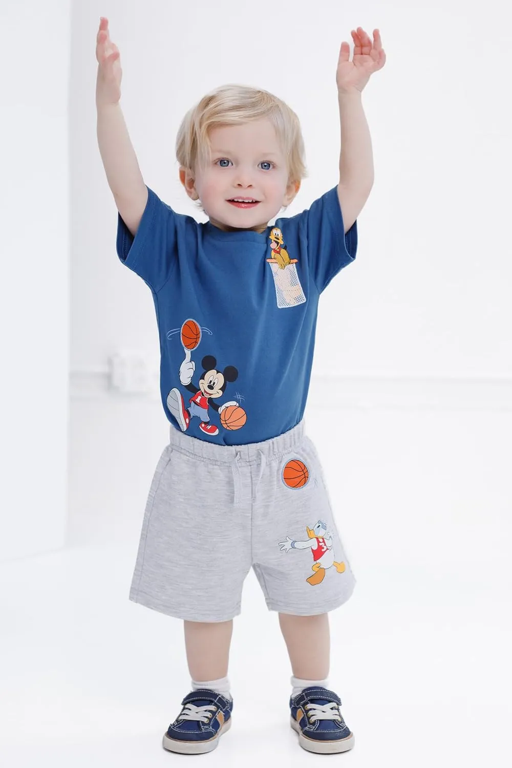 Disney T-Shirt and Shorts Outfit Set Newborn to Little Kid Sizes (0-3 Months - 5)