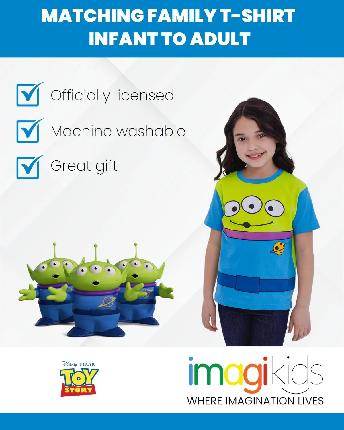 Disney Toy Story Matching Family Cosplay T-Shirt Infant to Adult Sizes (12 Months - 2XL)