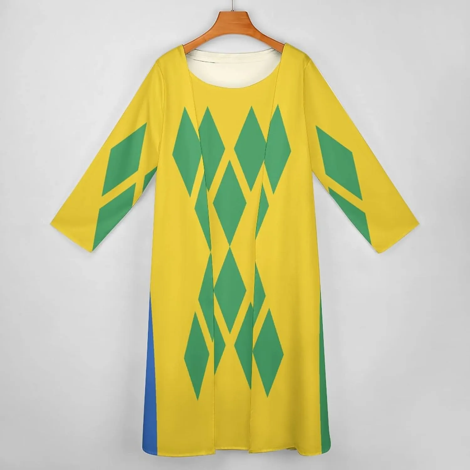 Dress Suit Skirts for Womens Summer Top Saint Vincent and The Grenadines Flag Casual V Neck Shift Dress XL