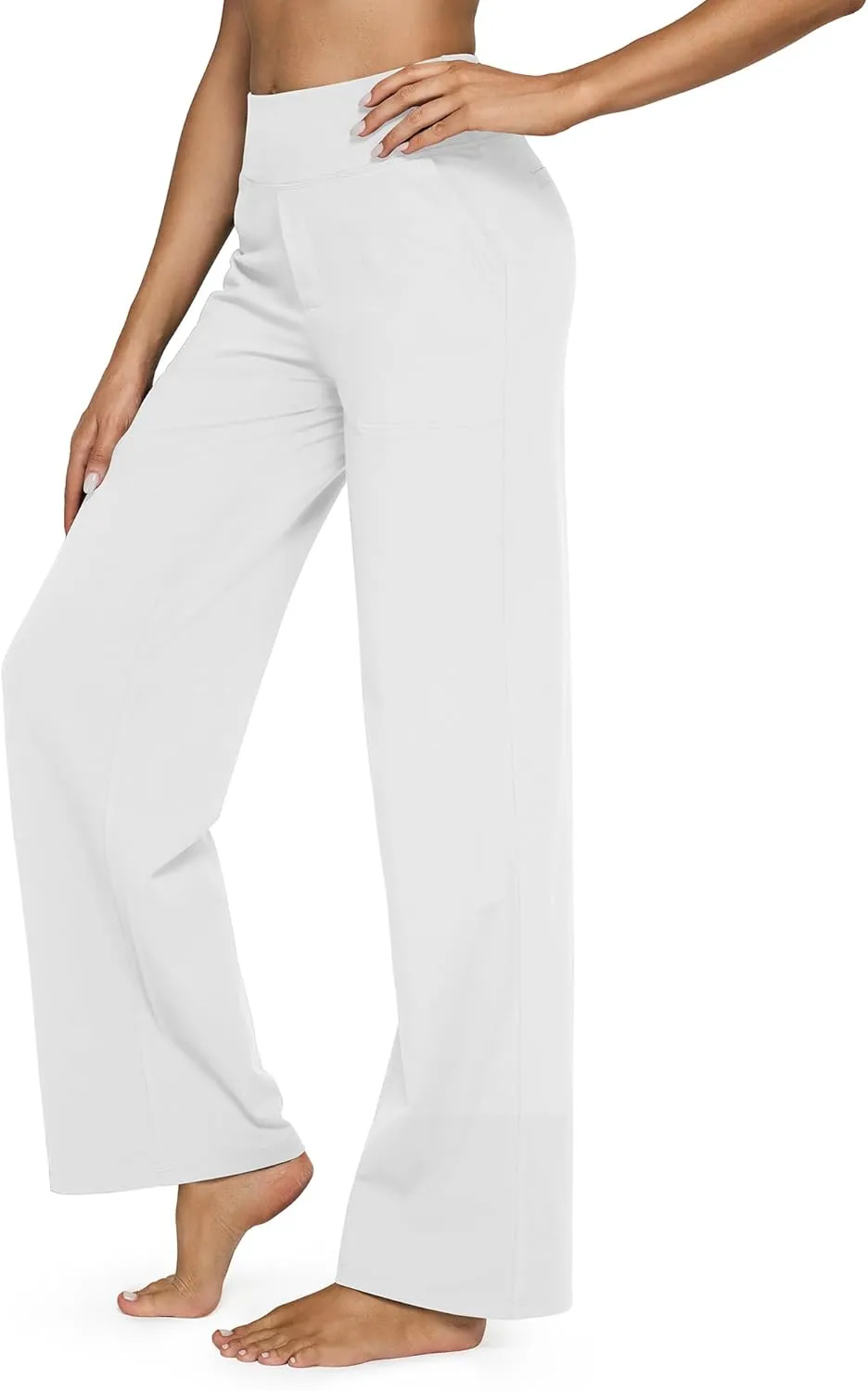 G4Free Yoga Pants Women Wide Leg Pants with Pockets High Waist Stretch Dress Casual Sweatpants Petite/Regular/Tall