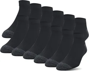 Gildan Men's Polyester Half Cushion Low Cut Socks, 12-pack