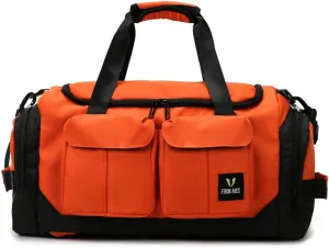 Gym Bag for Women,Sports Travel Duffel Bag, Weekender Overnight Bag with Wet Pocket and Shoes Compartment for Women, Travel,Workout,Gym, Yoga DBE-561 (Orange)