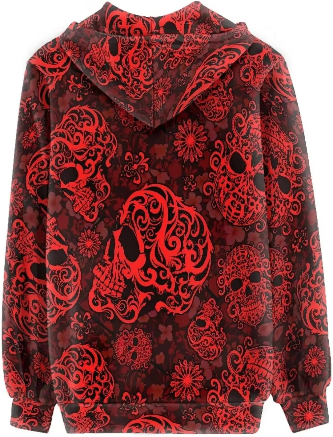 Irisjudy Christmas Snowflake Hoodies for Women Sunset Palm Trees Zip Up Sweatshirts Hooded Chinese Loong Fall Pullover Hoodie