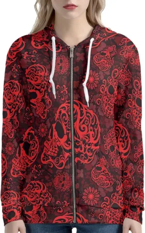 Irisjudy Christmas Snowflake Hoodies for Women Sunset Palm Trees Zip Up Sweatshirts Hooded Chinese Loong Fall Pullover Hoodie