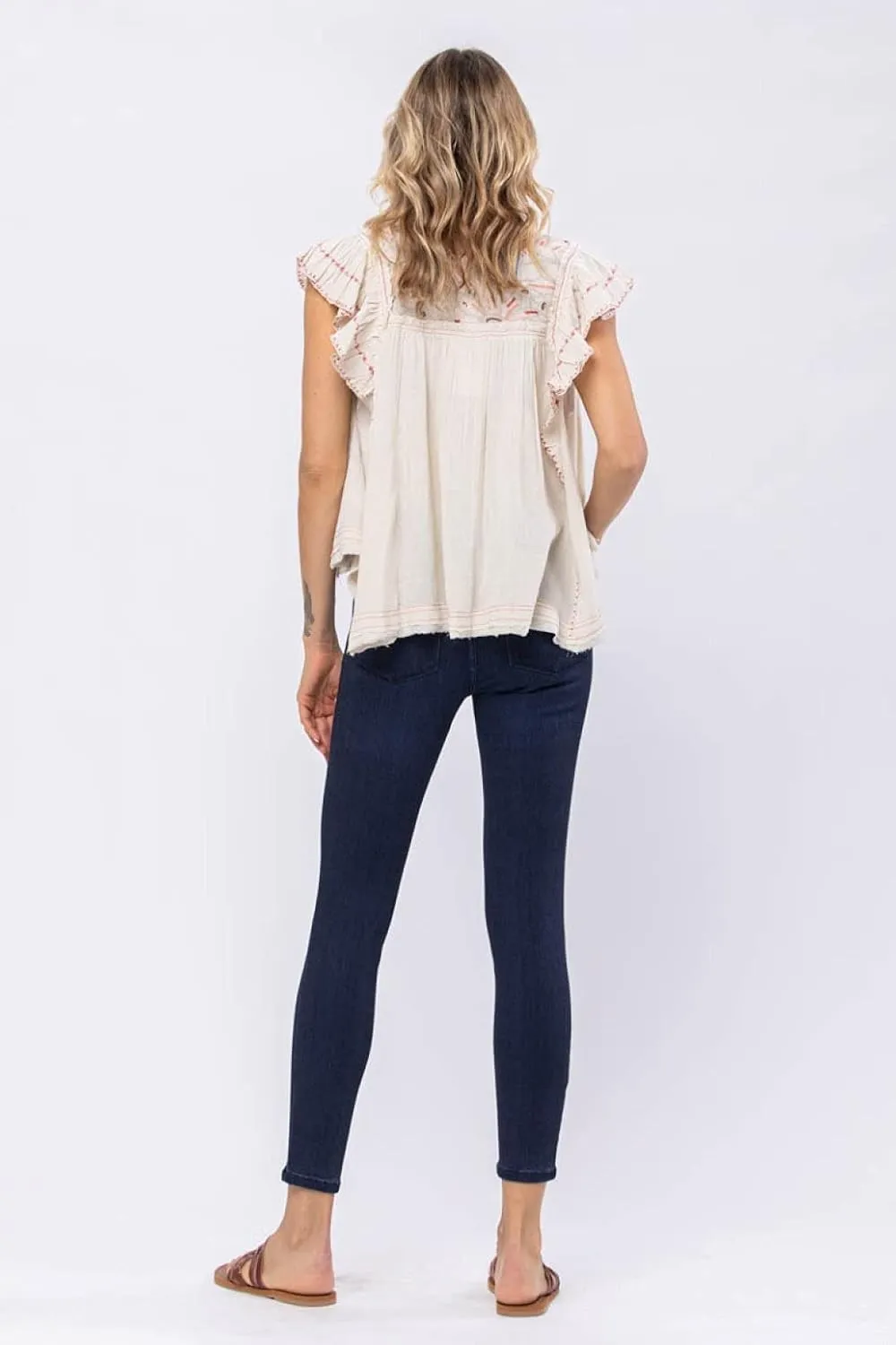 Judy Blue Women's Mid-Rise Skinny Jeans with 28.5" Inseam