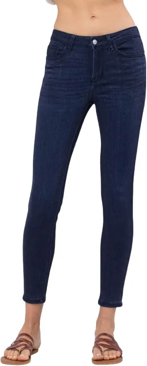 Judy Blue Women's Mid-Rise Skinny Jeans with 28.5" Inseam