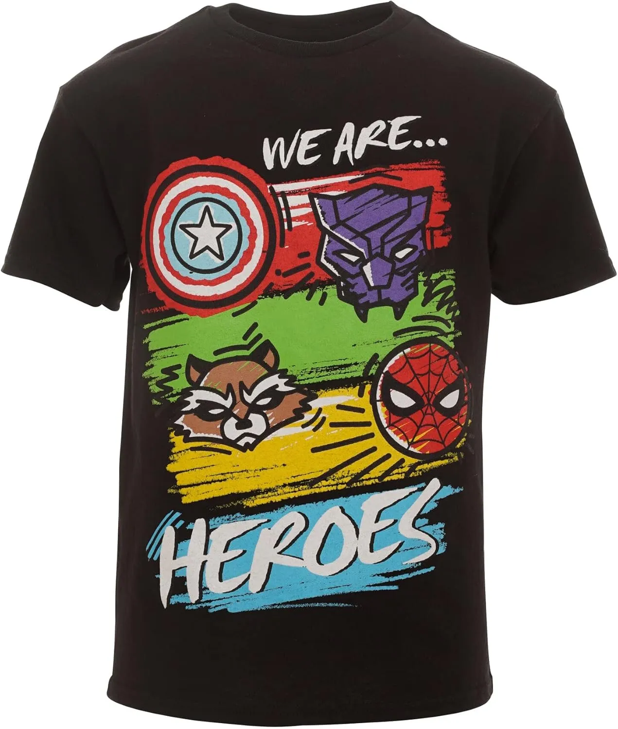 Marvel Avengers Spider-Man Iron Man Thor 3 Pack T-Shirts Toddler to Big Kid