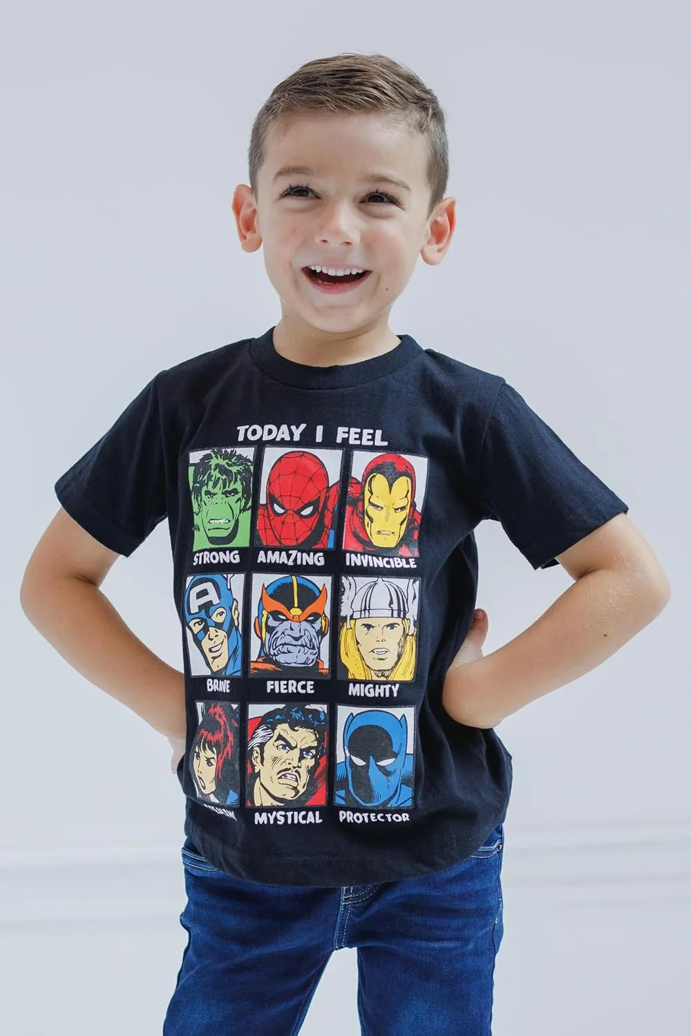 Marvel Avengers Spider-Man Iron Man Thor 3 Pack T-Shirts Toddler to Big Kid