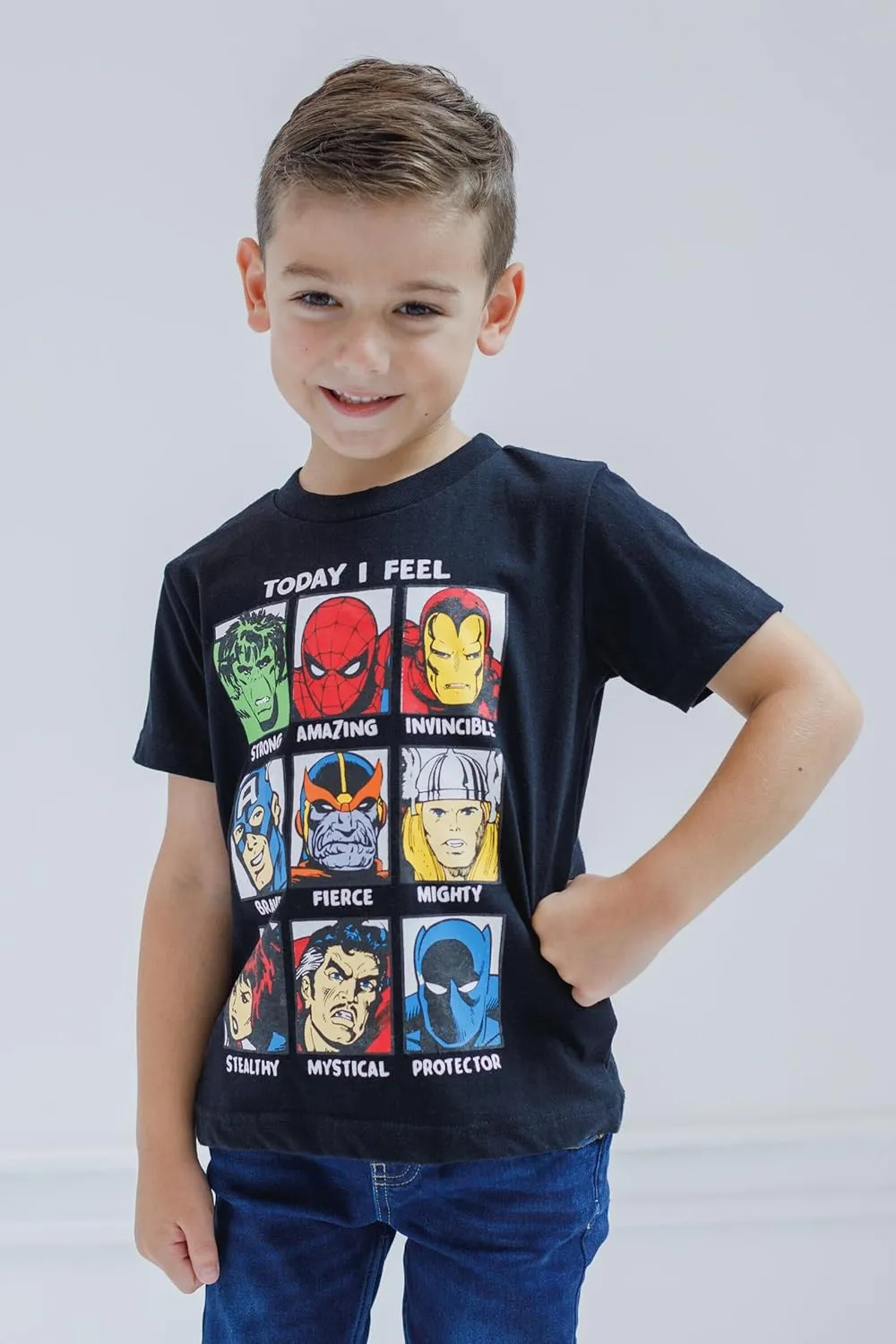Marvel Avengers Spider-Man Iron Man Thor 3 Pack T-Shirts Toddler to Big Kid