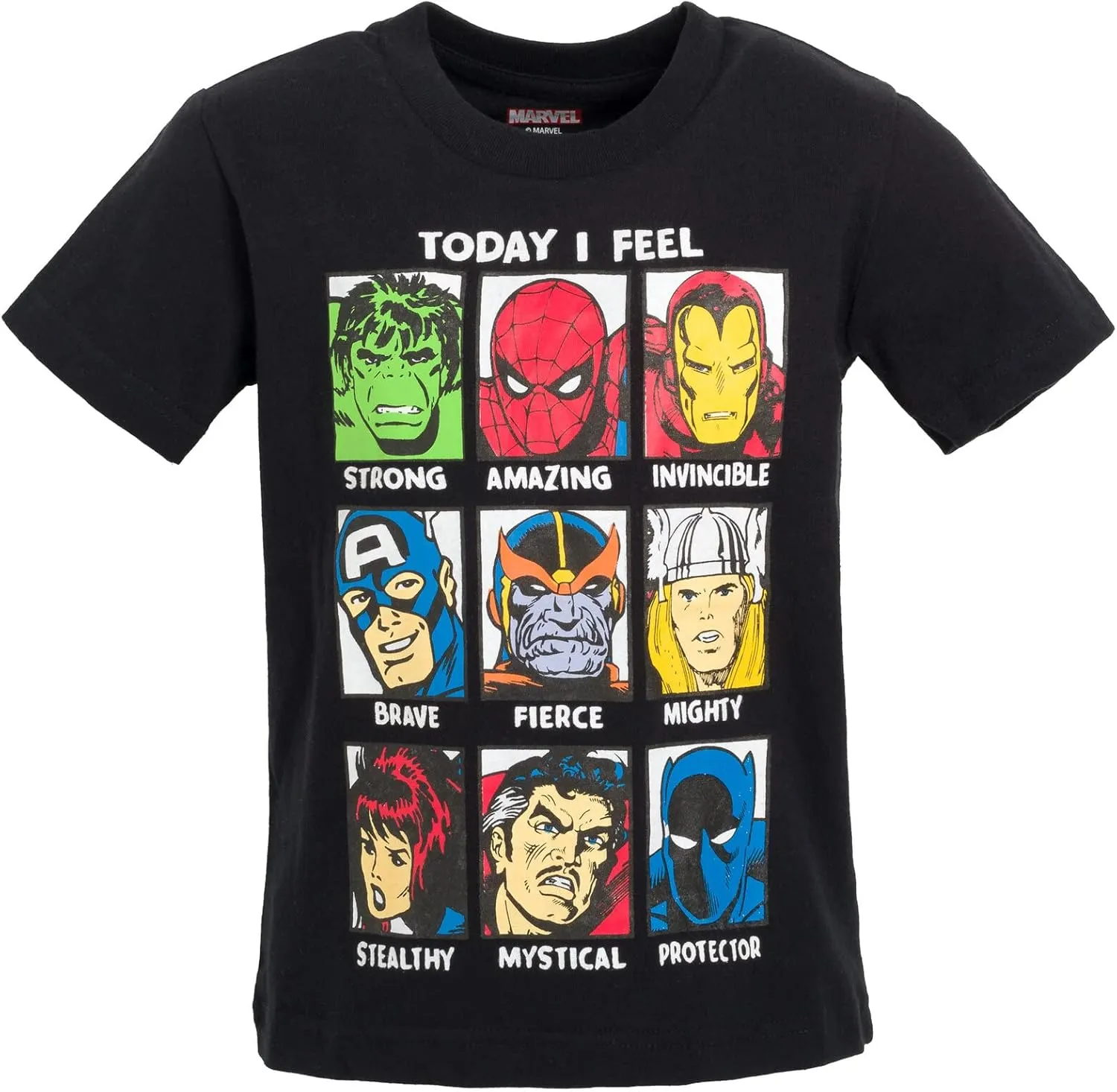 Marvel Avengers Spider-Man Iron Man Thor 3 Pack T-Shirts Toddler to Big Kid