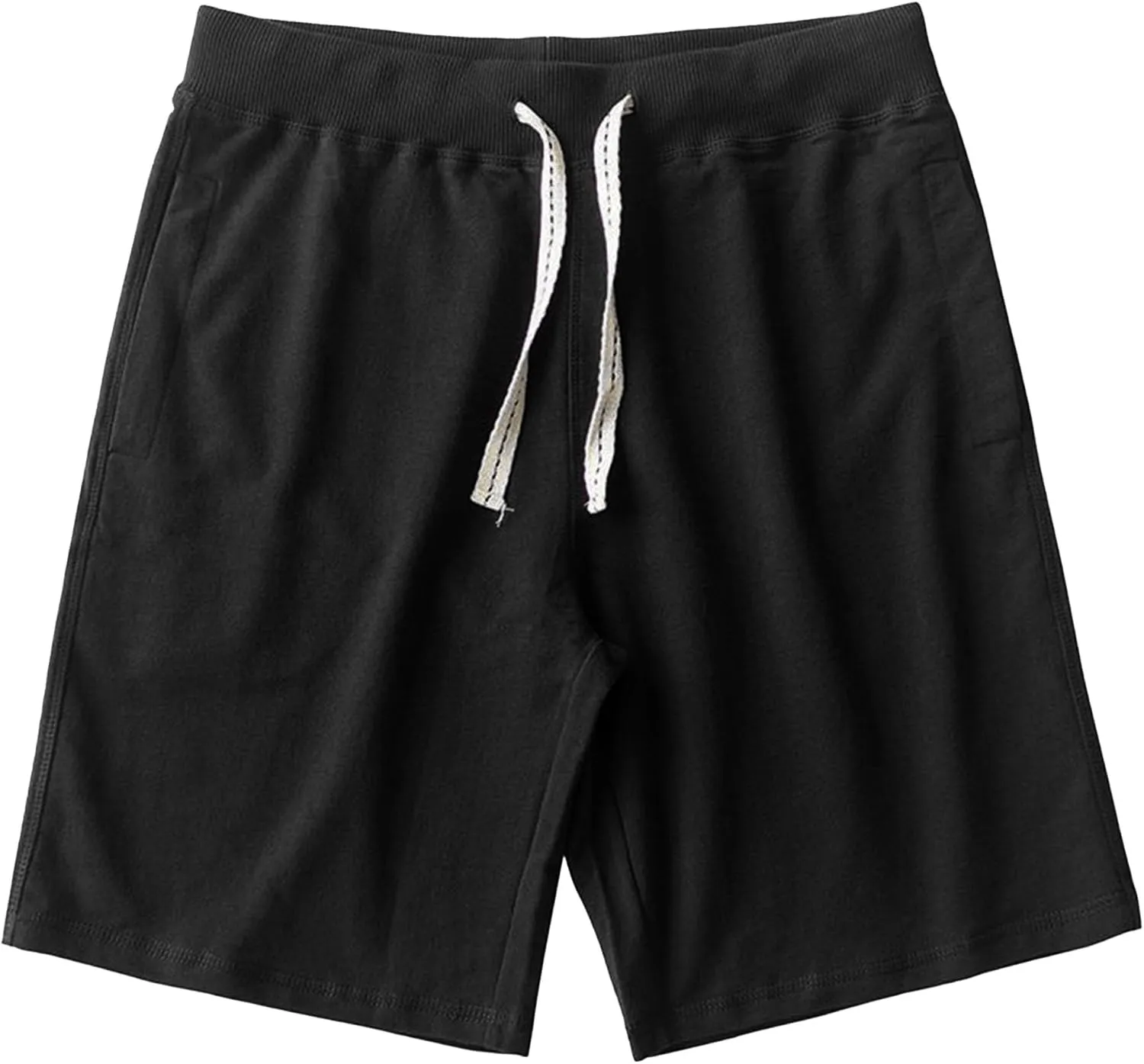 Men Cotton Classic Sweat Drawstring Shorts Running Gym Cotton Sweat Mens Short Athletic Workout Lounge Short