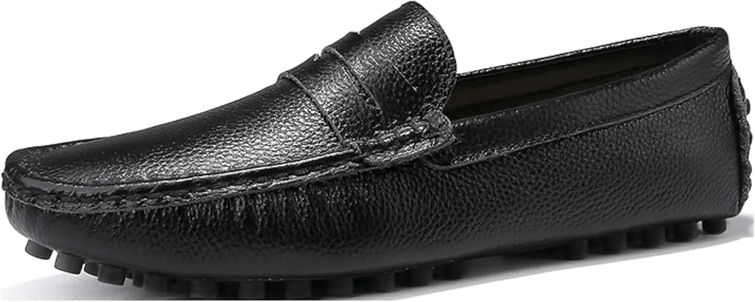 Men's Artificial Leather Penny Loafers, Casual Slippers, Driving Daily Casual Flat Shoes, Loafers