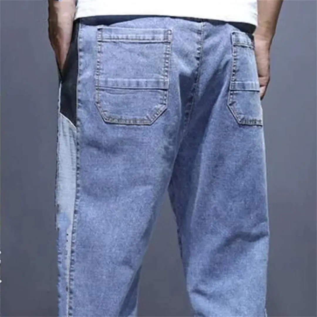 Men's Denim Shorts Summer Straight Buttons Jeans Pants Cowboy Retro Streetwear Shorts