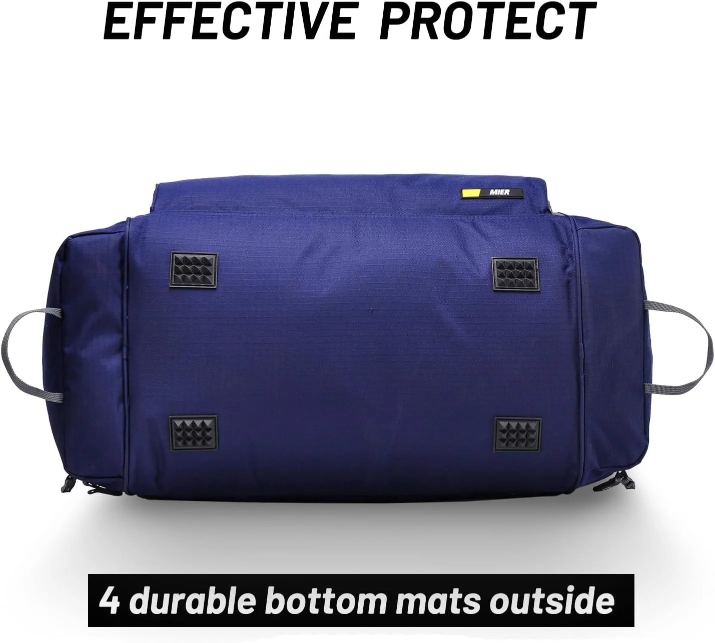 MIER Large Duffel Bag Men's Gym Bag with Shoe Compartment, 60L