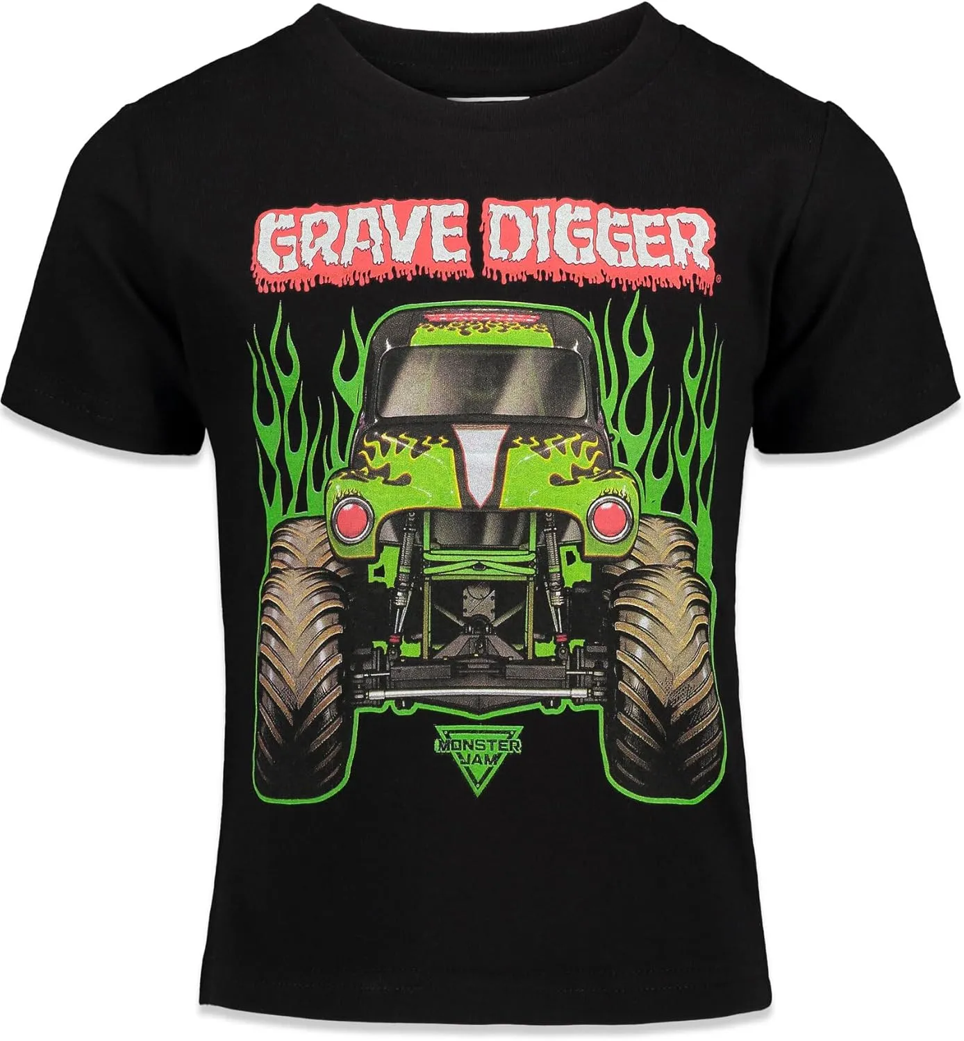 Monster Jam 3 Pack T-Shirts Toddler to Big Kid Grave Digger El Toro Loco Monster Mutt