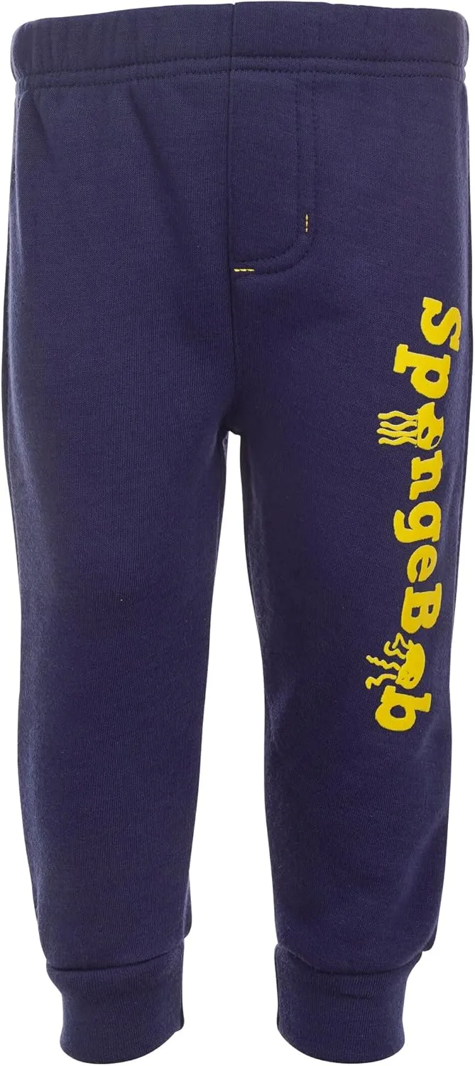 Nickelodeon SpongeBob SquarePants Fleece Pullover Hoodie and Jogger Pants Outfit Set Toddler to Big Kid