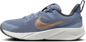Nike Star Runner 4 Little Kids' Shoes (DX7614-405, Ashen Slate/Armory Navy/Pure Platinum) Size 1.5