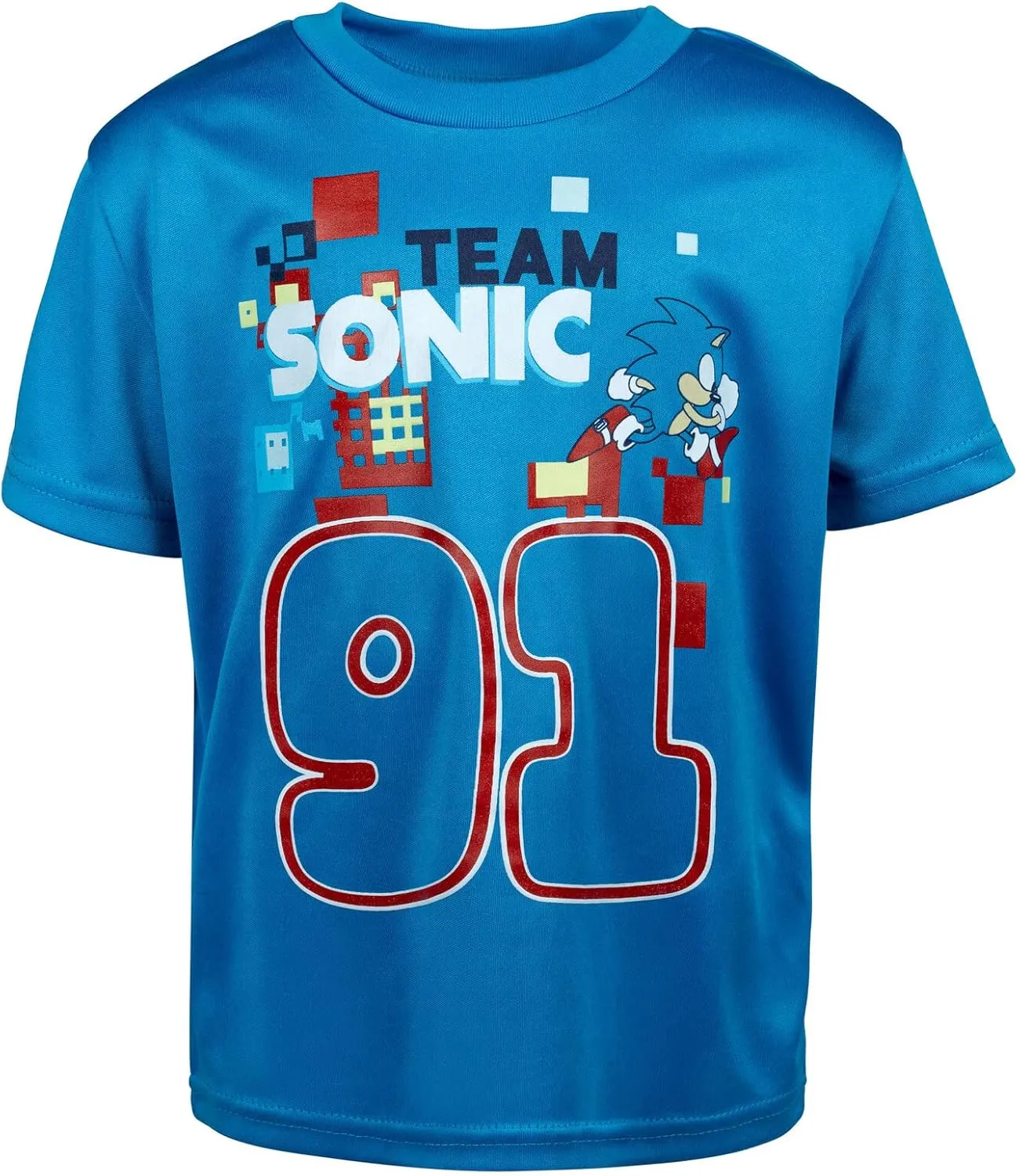 SEGA Sonic the Hedgehog 3 Piece Outfit Set: T-Shirt Tank Top Shorts Toddler to Big Kid