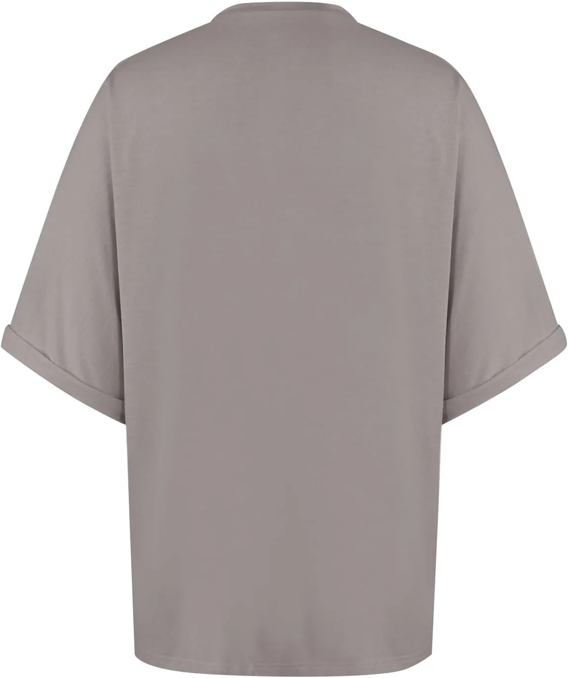 slqdgmryz Oversized Tshirts for Women Crew Neck Half Sleeve Tops Summer Loose Elbow Length Tee Shirts Business Casual Blouses