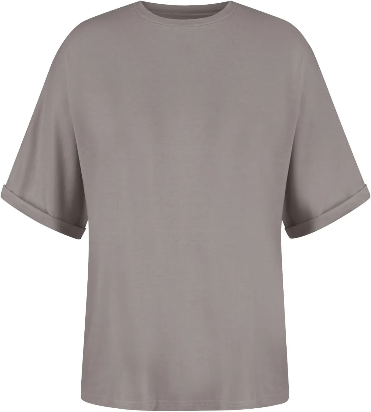 slqdgmryz Oversized Tshirts for Women Crew Neck Half Sleeve Tops Summer Loose Elbow Length Tee Shirts Business Casual Blouses