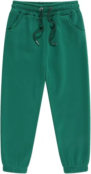 Solid Color Sweatpants for Toddler Elastic Waist Solid Cotton Jogger Kids Boys Girls Stretchy Sport Running Long Pants
