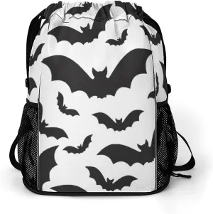 Spooky Halloween Bats Black Sports Bundle Pocket with Dry Wet Separation Unisex
