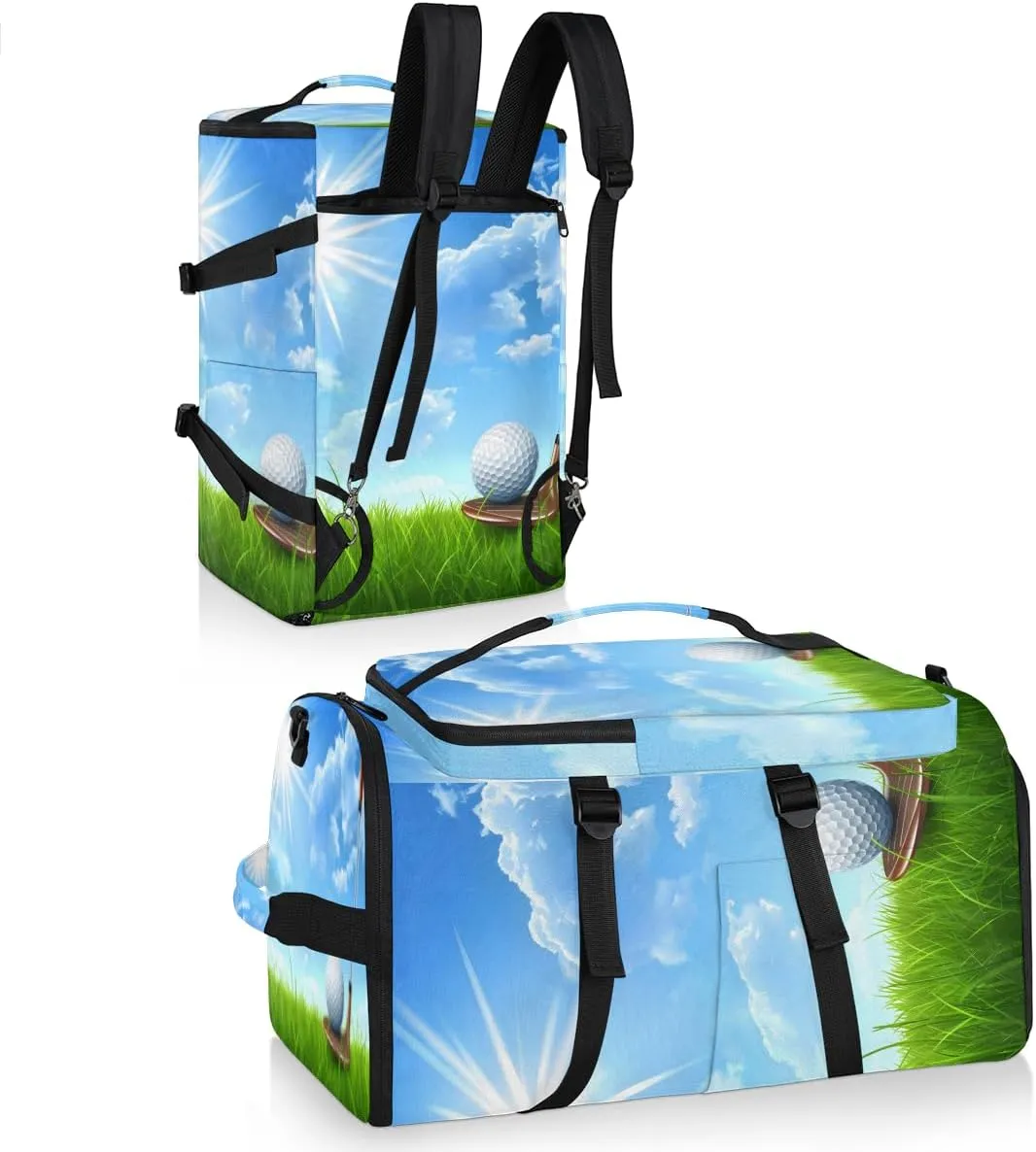 Sports Golf Travel Backpack Carry On Flight Approved for Men Women, Lightweight Large Luggage Weekender Casual Daypack Backpacks for Traveling Airplane