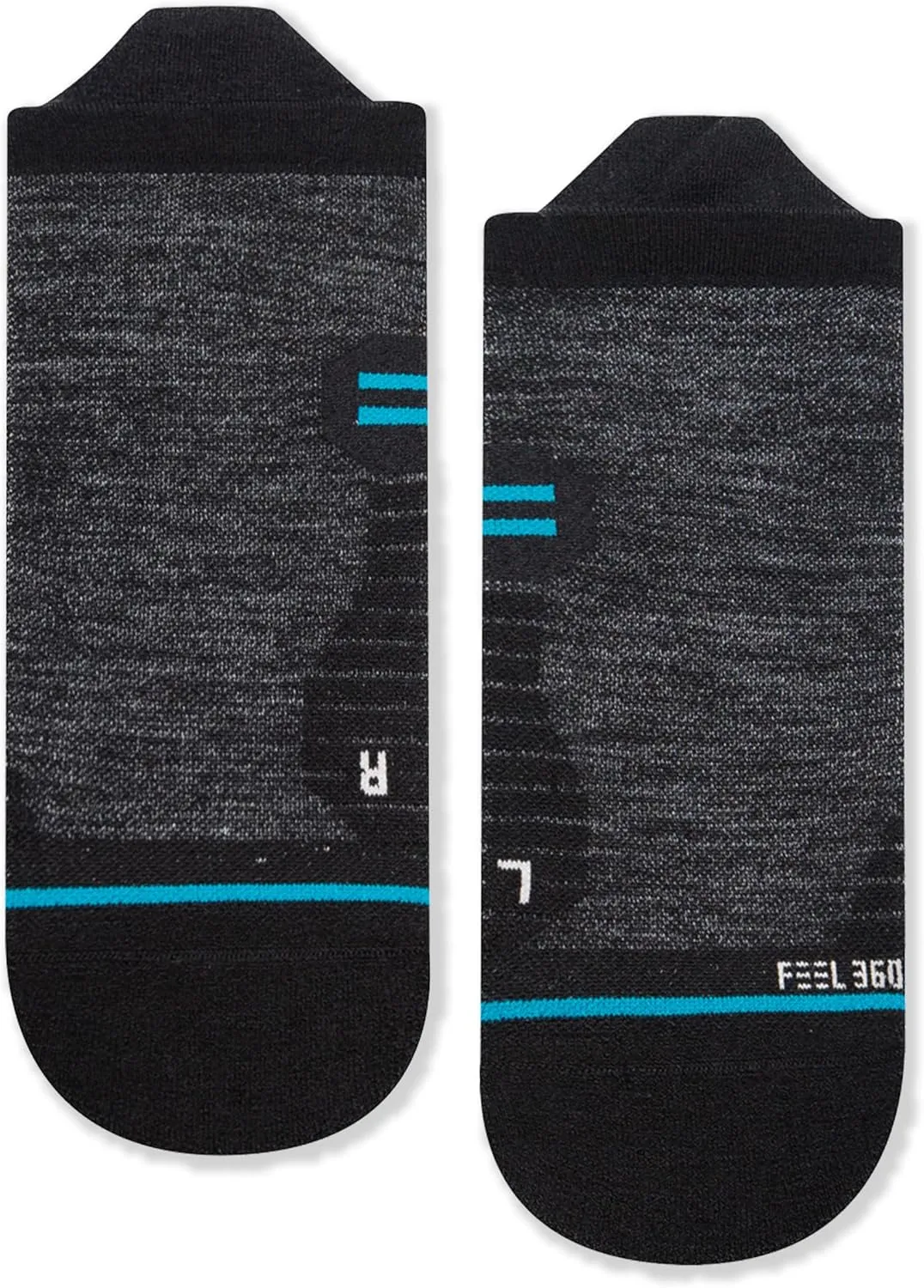 Stance Run Light Wool Tab Socks, Black