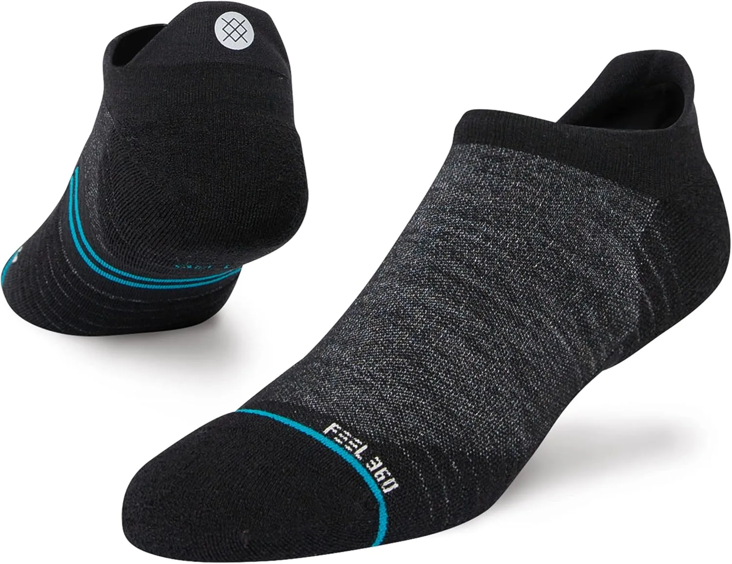 Stance Run Light Wool Tab Socks, Black